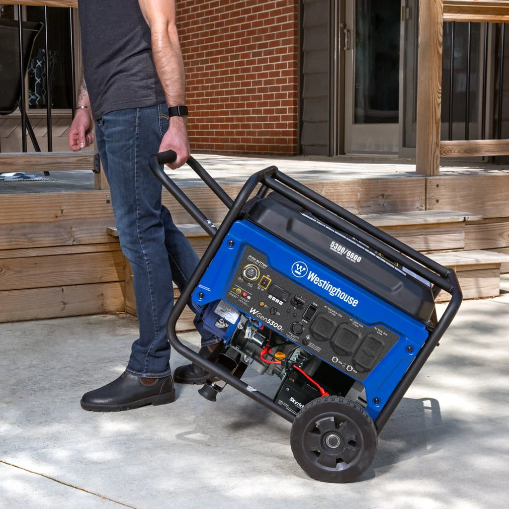 Westinghouse 6600 Peak Watt Gas Powered Portable Generator with Remote Electric Start Q913
