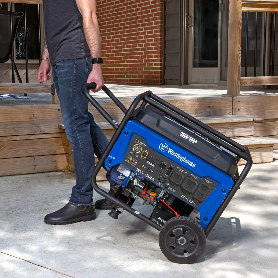 Westinghouse 6600 Peak Watt Gas Powered Portable Generator with Remote Electric Start Q913