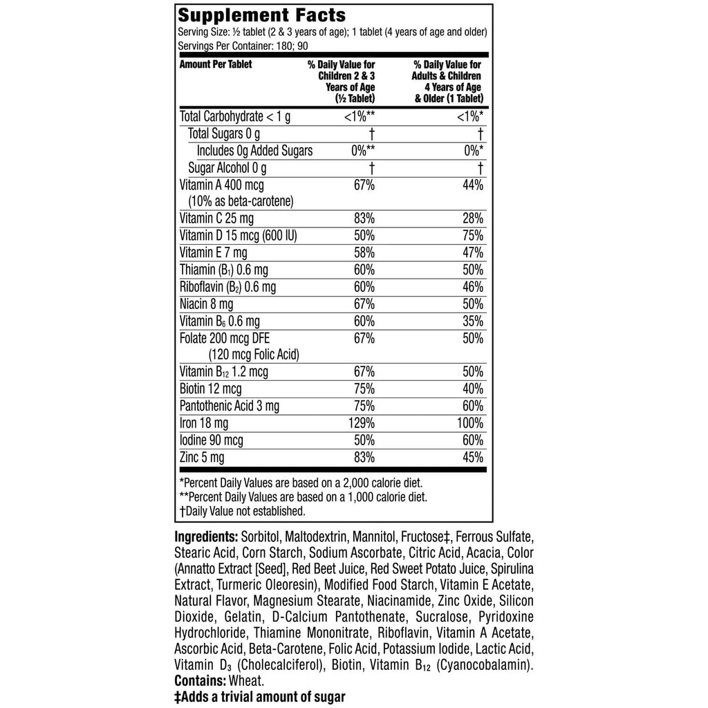 Flintstones Chewable Kids Vitamins with Iron, 90 Ct X54792