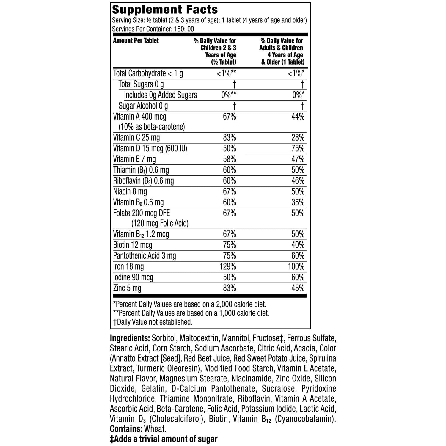 Flintstones Chewable Kids Vitamins with Iron, 90 Ct X54792