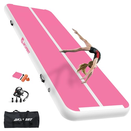 AKSPORT Gymnastics Air Mat Tumble Track with Air Pump A7907