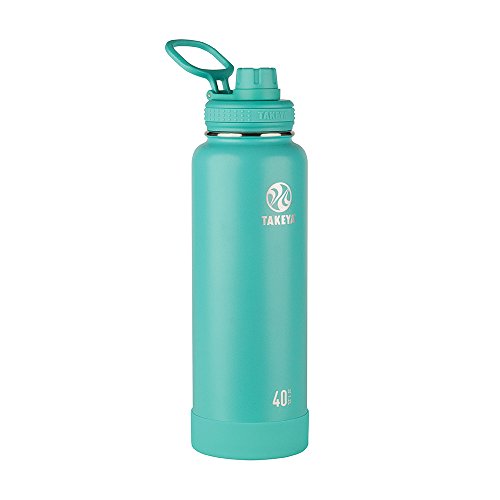 Takeya Actives Water Bottle with Spout Lid, 18 oz, Midnight Blue W579