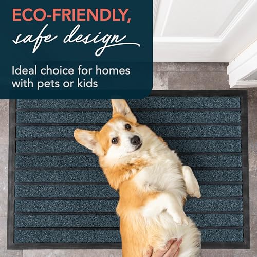ubdyo Extra Durable Door Mat Non-Slip Outdoor Entrance 30" x 17" Bright Brown W5648