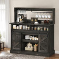 YITAHOME 47" Coffee Bar with Power Outlet & Storage, Farmhouse Sideboard Cabinet, White T961