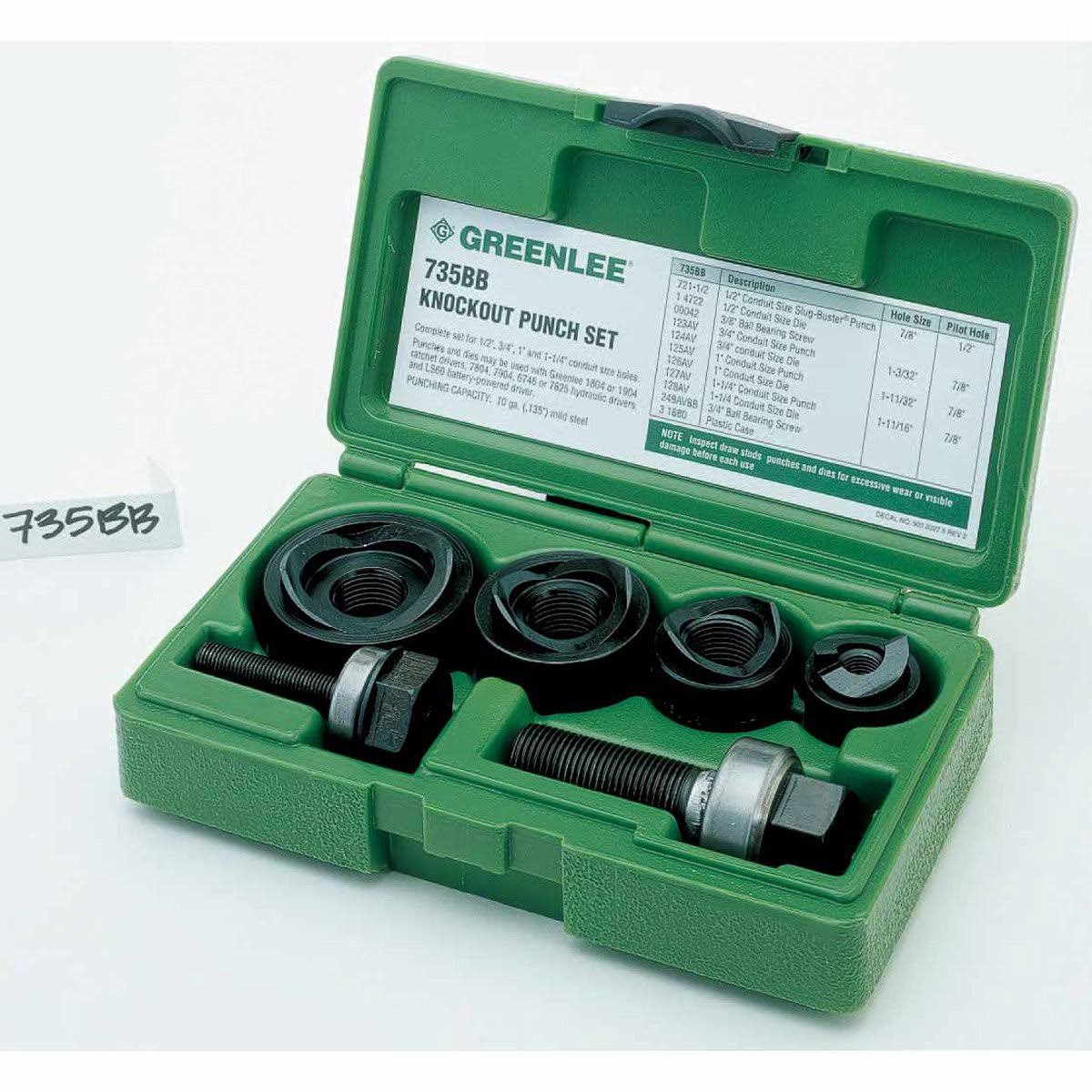 Greenlee 735BB Round Knockout Punch Kit T5971