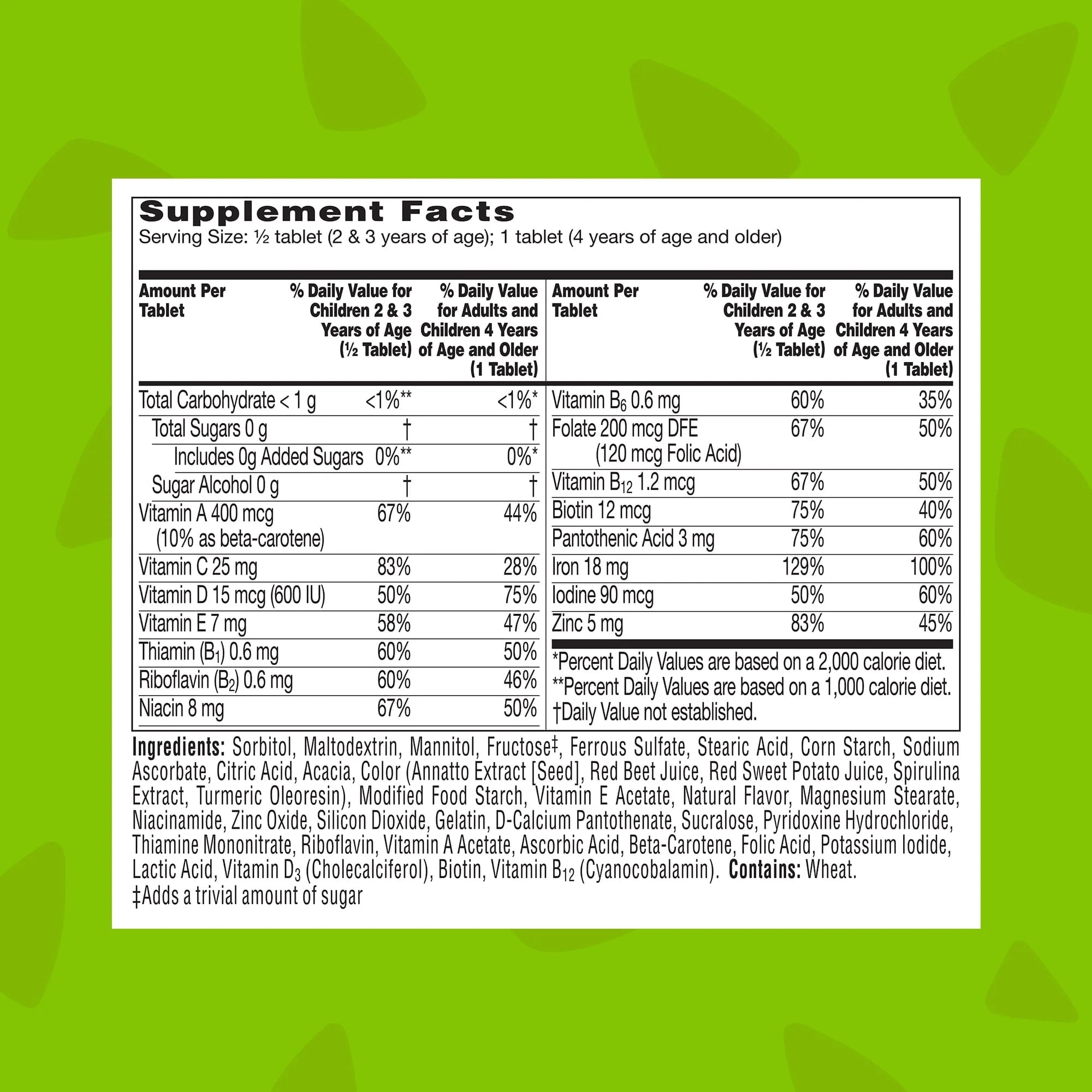 Flintstones Chewable Kids Vitamins with Iron, 90 Ct X54792