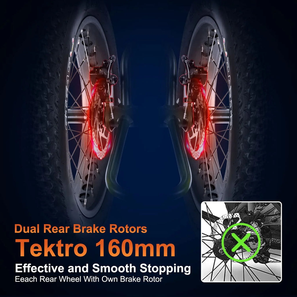 Addmotor M-330II Step-Thru Electric Trike for Adults, Fat Tire, 750W, Black F126087