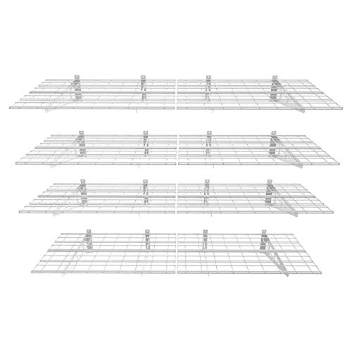 FLEXIMOUNTS 2-Pack 2x6ft Garage Wall Shelving Rack, Black C244838