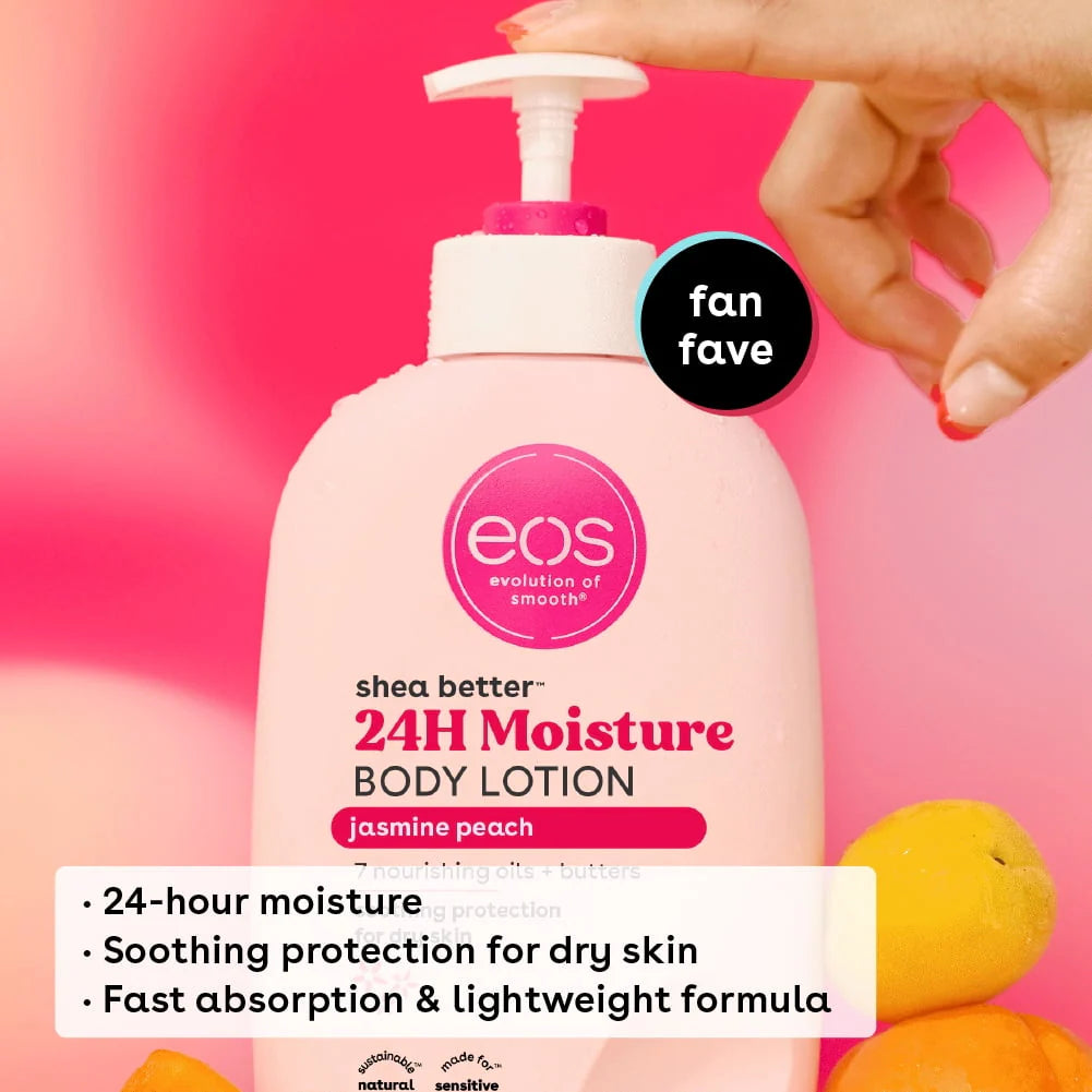 eos Shea Better Body Lotion Jasmine Peach, 16 fl oz B8677