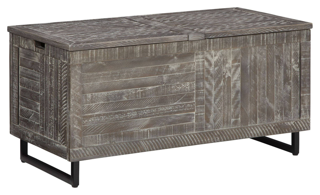 Coltport Storage Trunk Distressed Gray by Ashley Furniture W540615