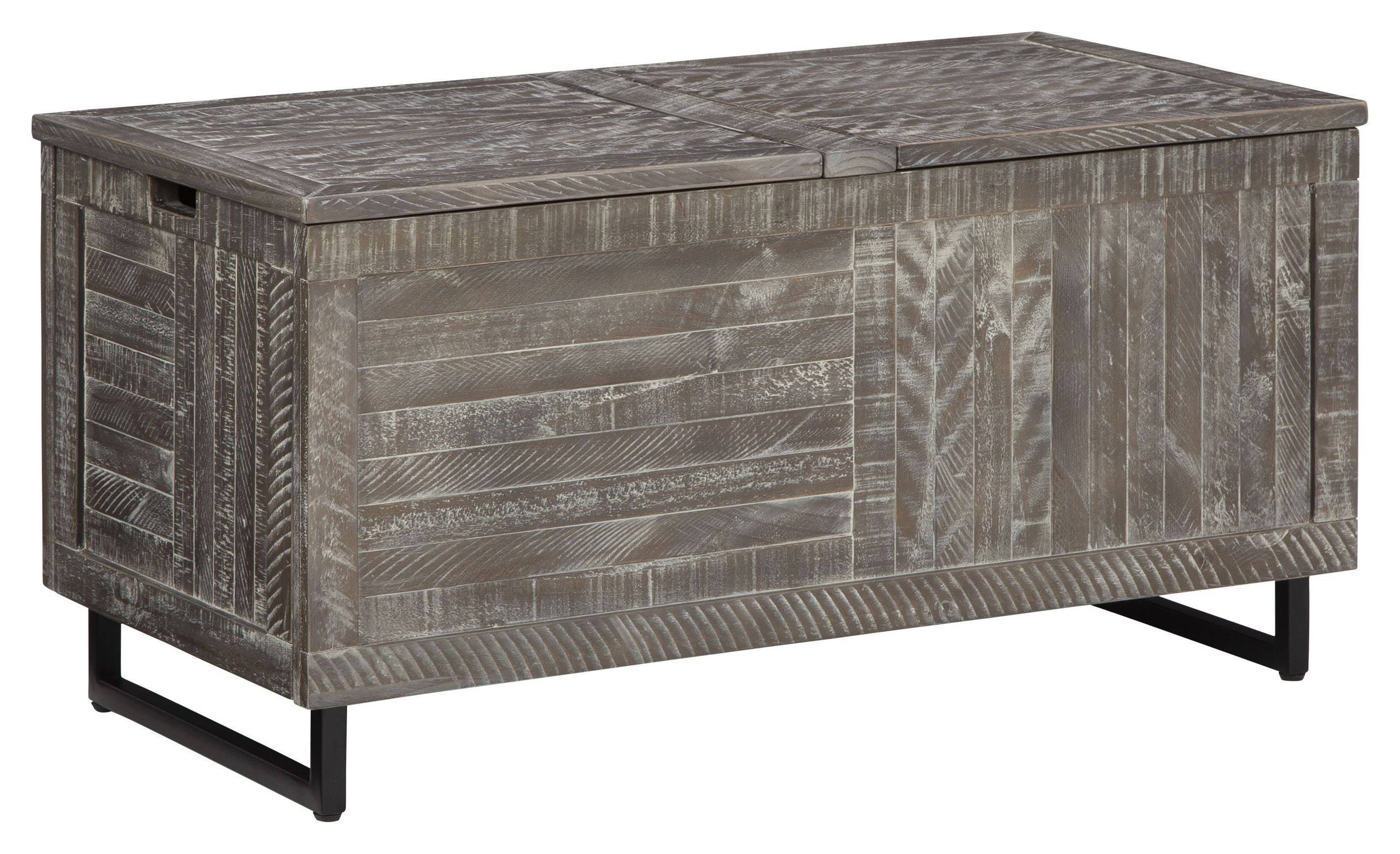 Coltport Storage Trunk Distressed Gray by Ashley Furniture W540615