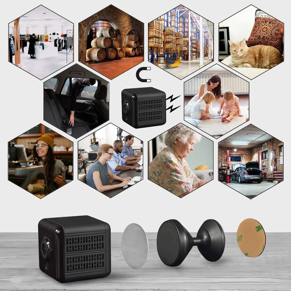 Mini Camera 1080P Nanny Cam with Night Vision and Motion Detection W193465