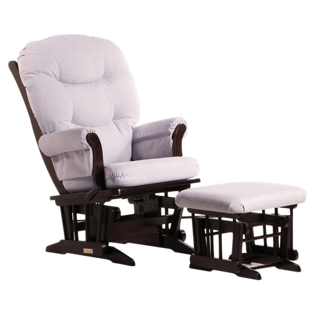 Dutailier Sleigh Glider & Nursing Ottoman Combo, Light Grey O851326