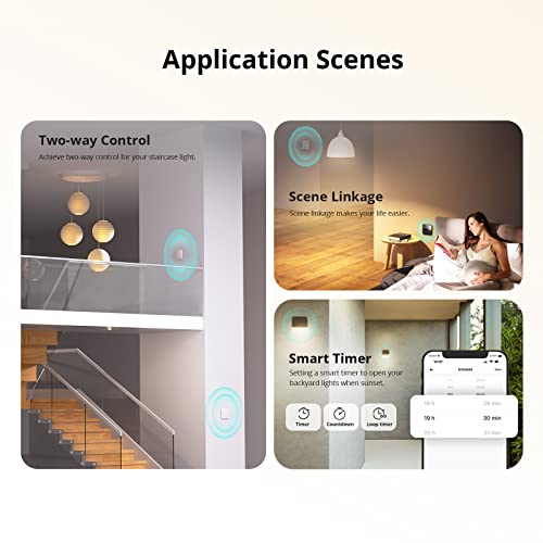 SONOFF ZBMINIL2 Extreme Zigbee Smart Light Switch 2 Way, No Neutral Required, 4-Pack O55479