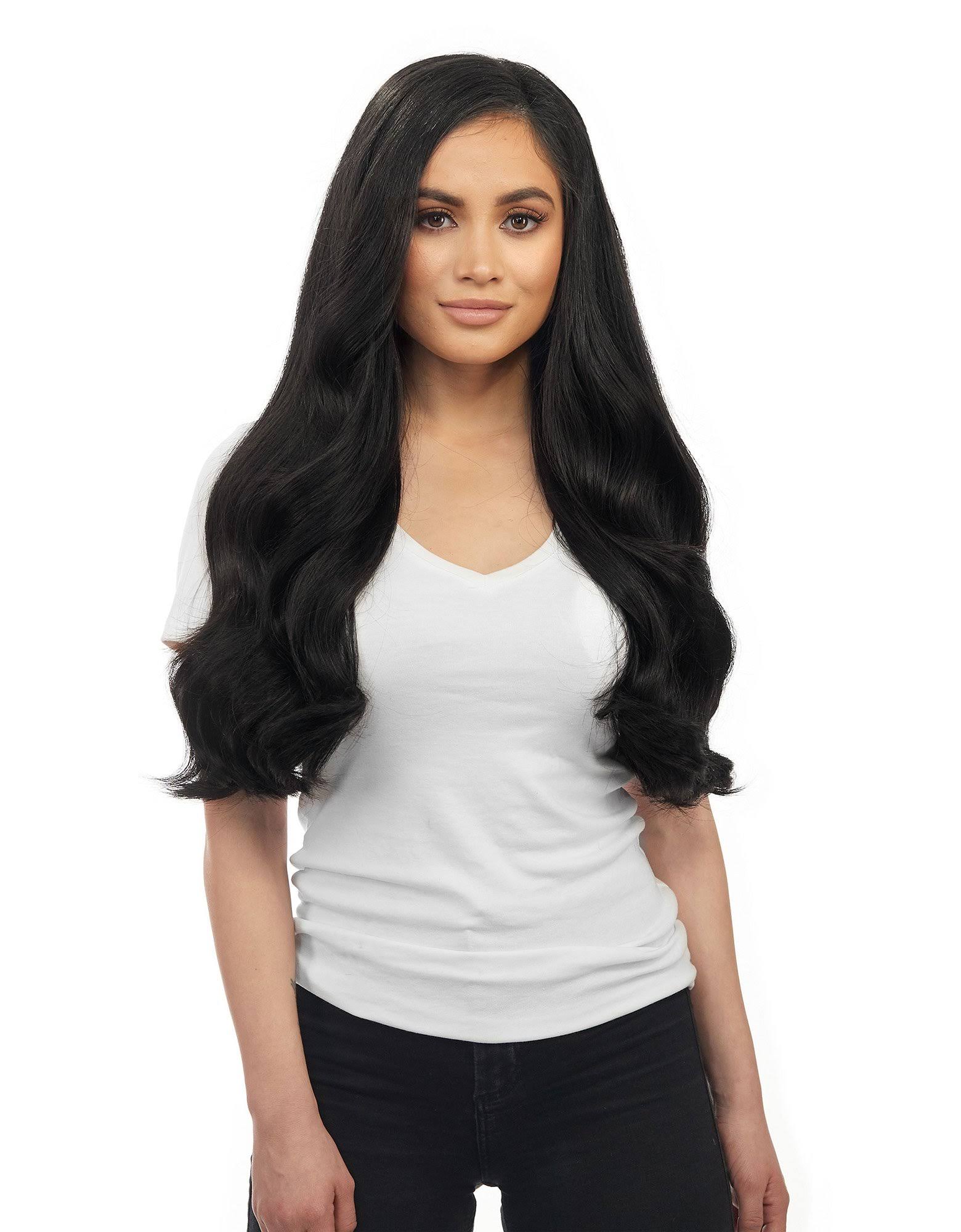 BELLAMI Khaleesi 280g 20x22 Jet Black (1) Hair Extensions - Avayadevconnect