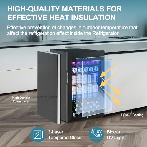 Electric Humidor Cabinet 35L with Digital LED Screen and Humidity Control C6096