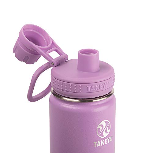 Takeya Actives Water Bottle with Spout Lid, 18 oz, Midnight Blue W579