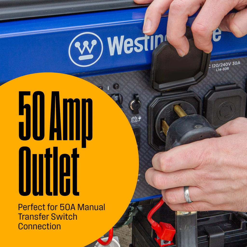 Westinghouse 12,500 Peak Watt Dual Fuel Portable Generator with Electric Start V340915