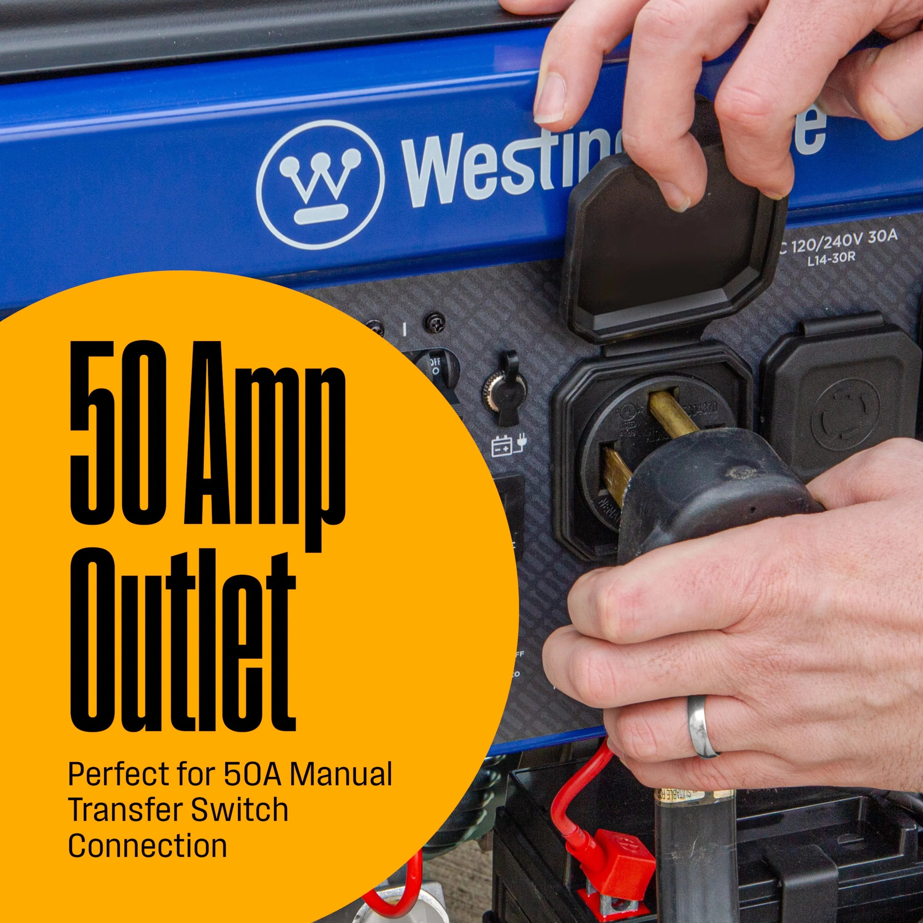 Westinghouse 12,500 Peak Watt Dual Fuel Portable Generator with Electric Start V340915