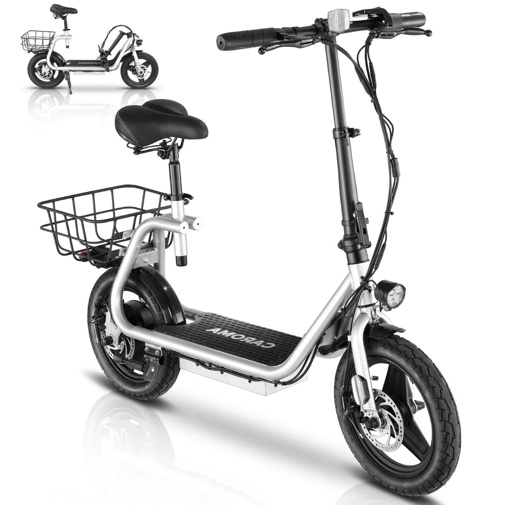 Caroma 500W Electric Scooter with Seat for Adult, 14 inch, 20 MPH F719250