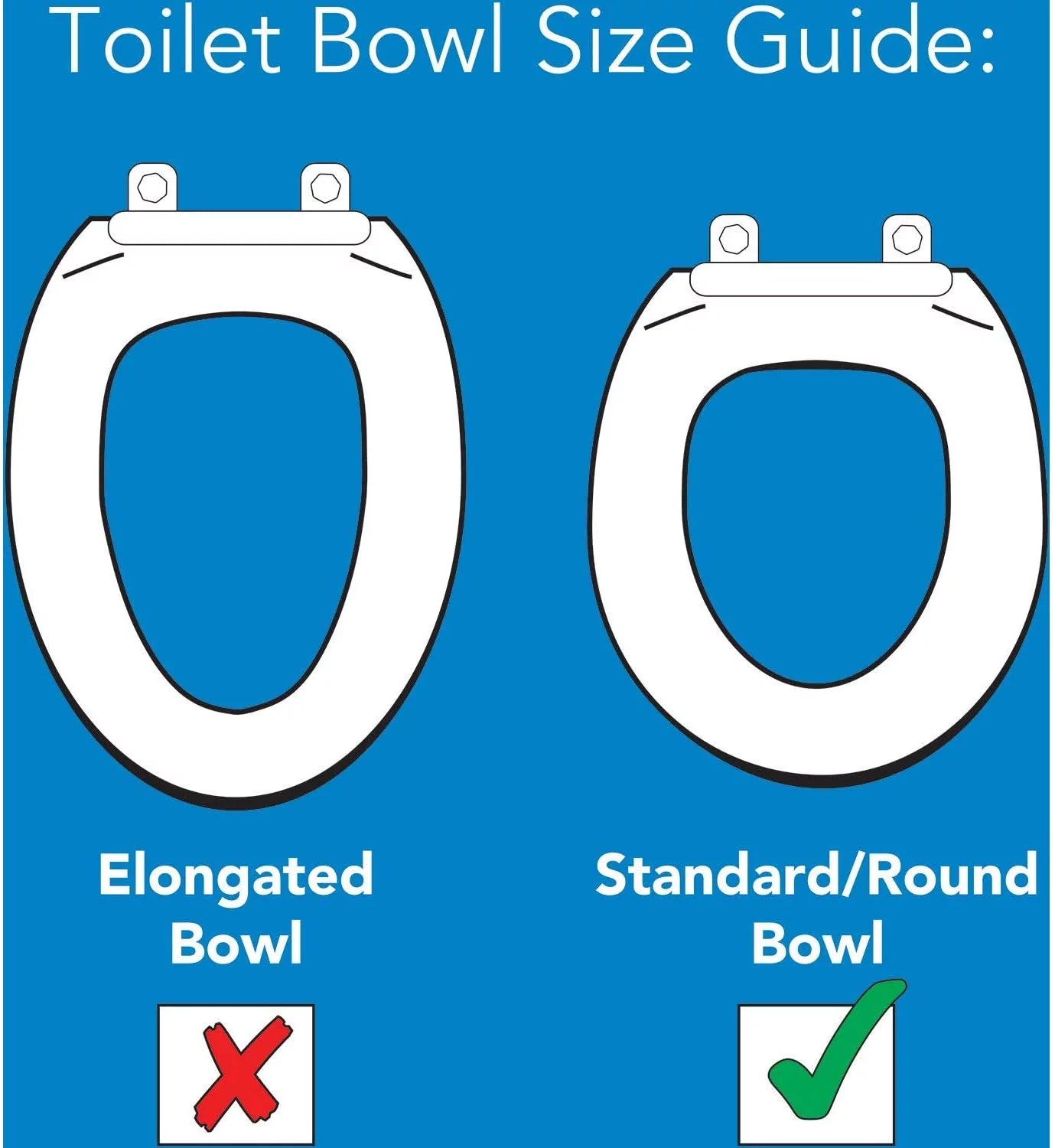 Carex Raised Toilet Seat, Universal Fit for Round Bowls, White, 300 lb Capacity B8396