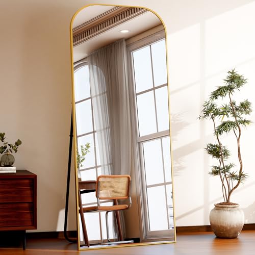 HARRITPURE 57"x20" Full Length Mirror with Aluminum Frame, Gold A38098