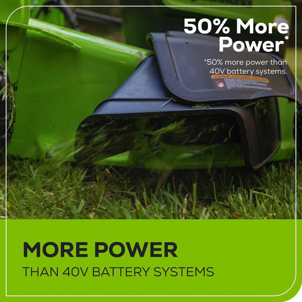 Greenworks 60V 21" Self Propelled Lawn Mower with 8.0 Ah Battery & Charger U974342