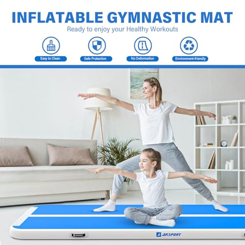 AKSPORT Gymnastics Air Mat Tumble Track with Air Pump A7907