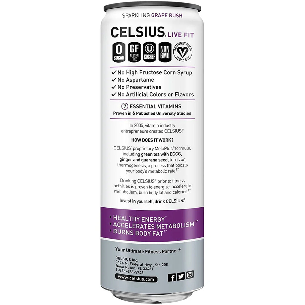 CELSIUS Sparkling Space Variety Pack, Functional Energy Drink, 12 fl oz, 12-Pack T823