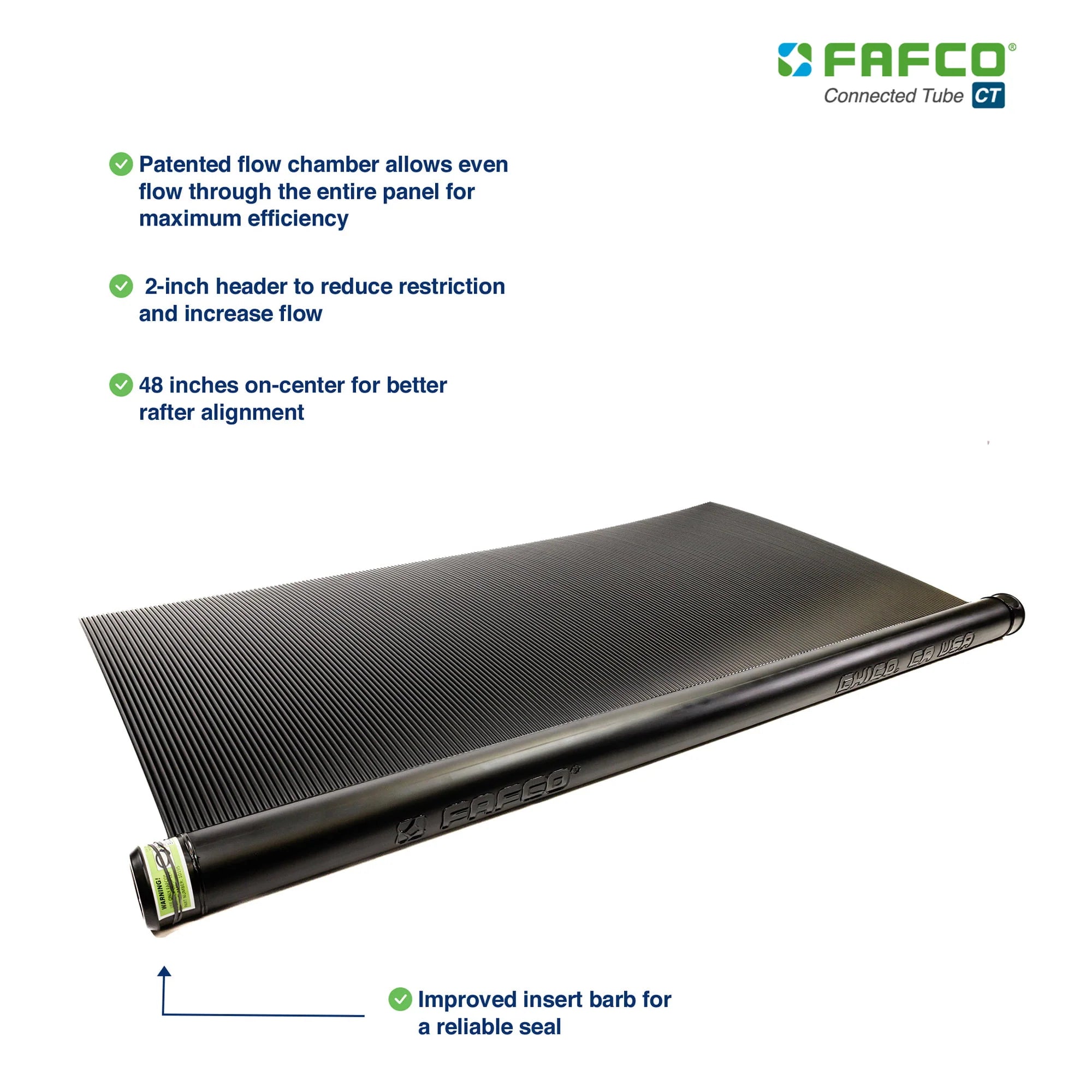 FAFCO 820 SunSaver Solar Powered Pool Heating System 4 x 10 Foot Panel Y76300