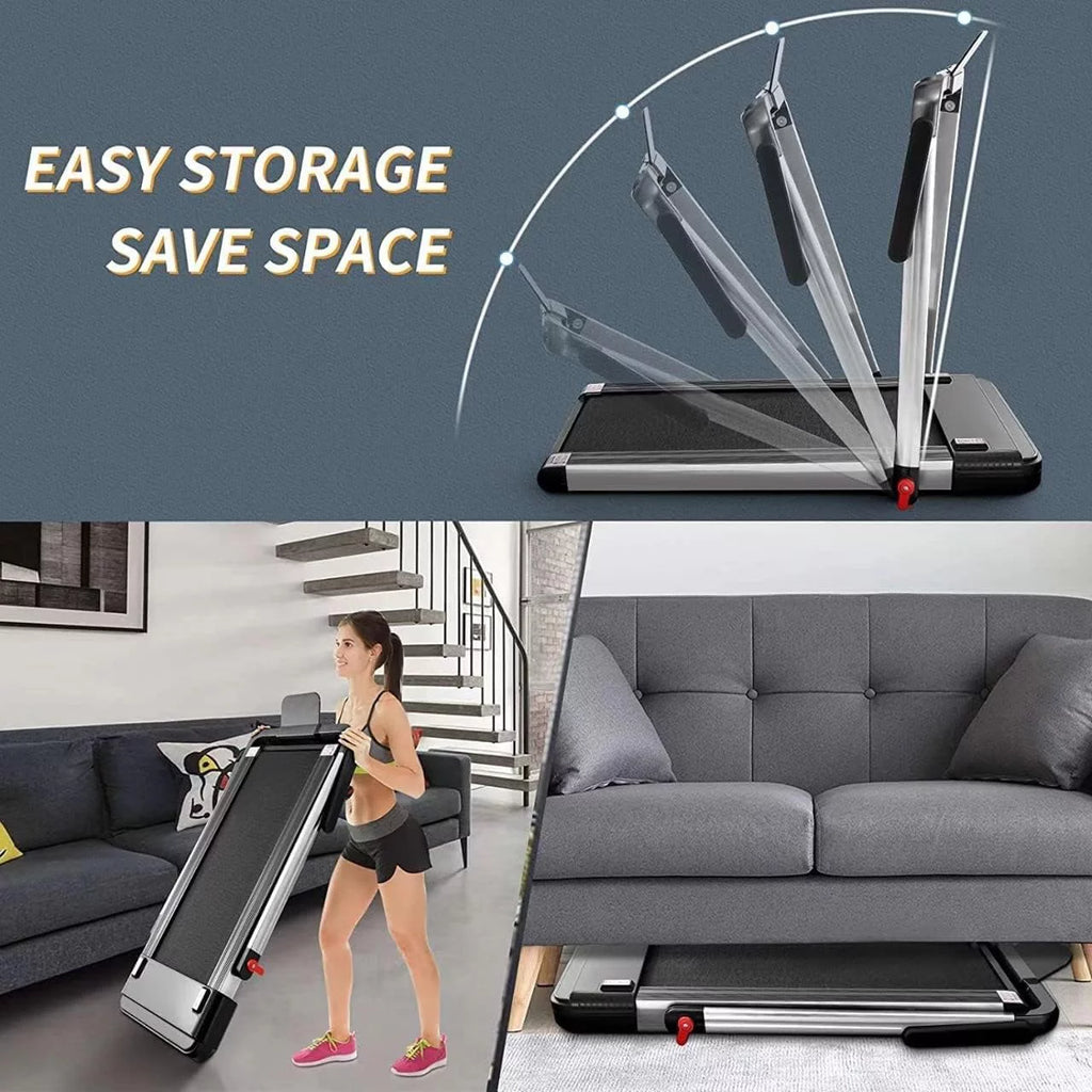 Under Desk Treadmill 2 in 1 Folding Portable Walking Electric with Remote Control S2694