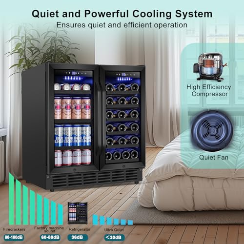 Electric Humidor Cabinet 35L with Digital LED Screen and Humidity Control C6096