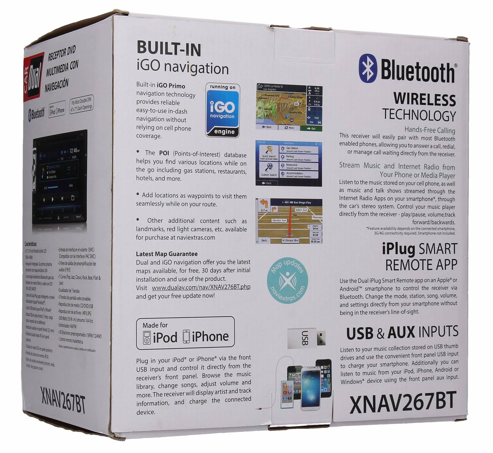 Dual Electronics XNAV267BT 6.2 inch LED Backlit LCD Multimedia Touch