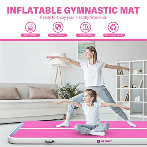 AKSPORT Gymnastics Air Mat Tumble Track with Air Pump A7907