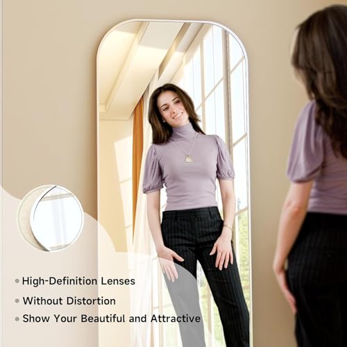 HARRITPURE 57"x20" Full Length Mirror with Aluminum Frame, Gold A38098