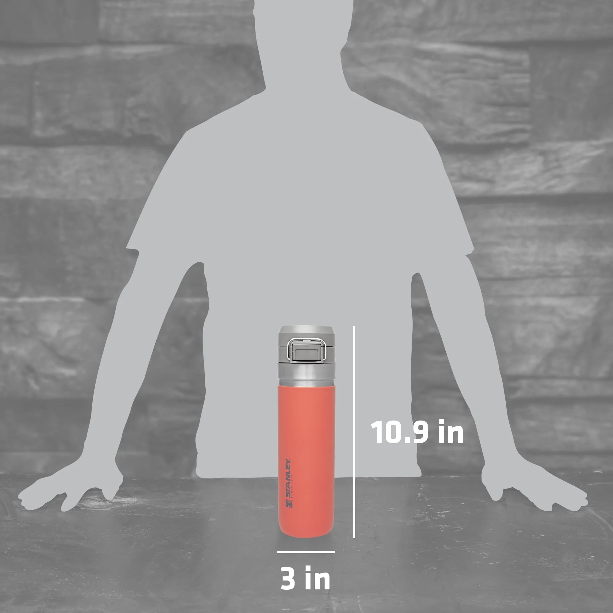 Stanley Quick Flip Insulated Stainless Steel Water Bottle 24 oz M3890