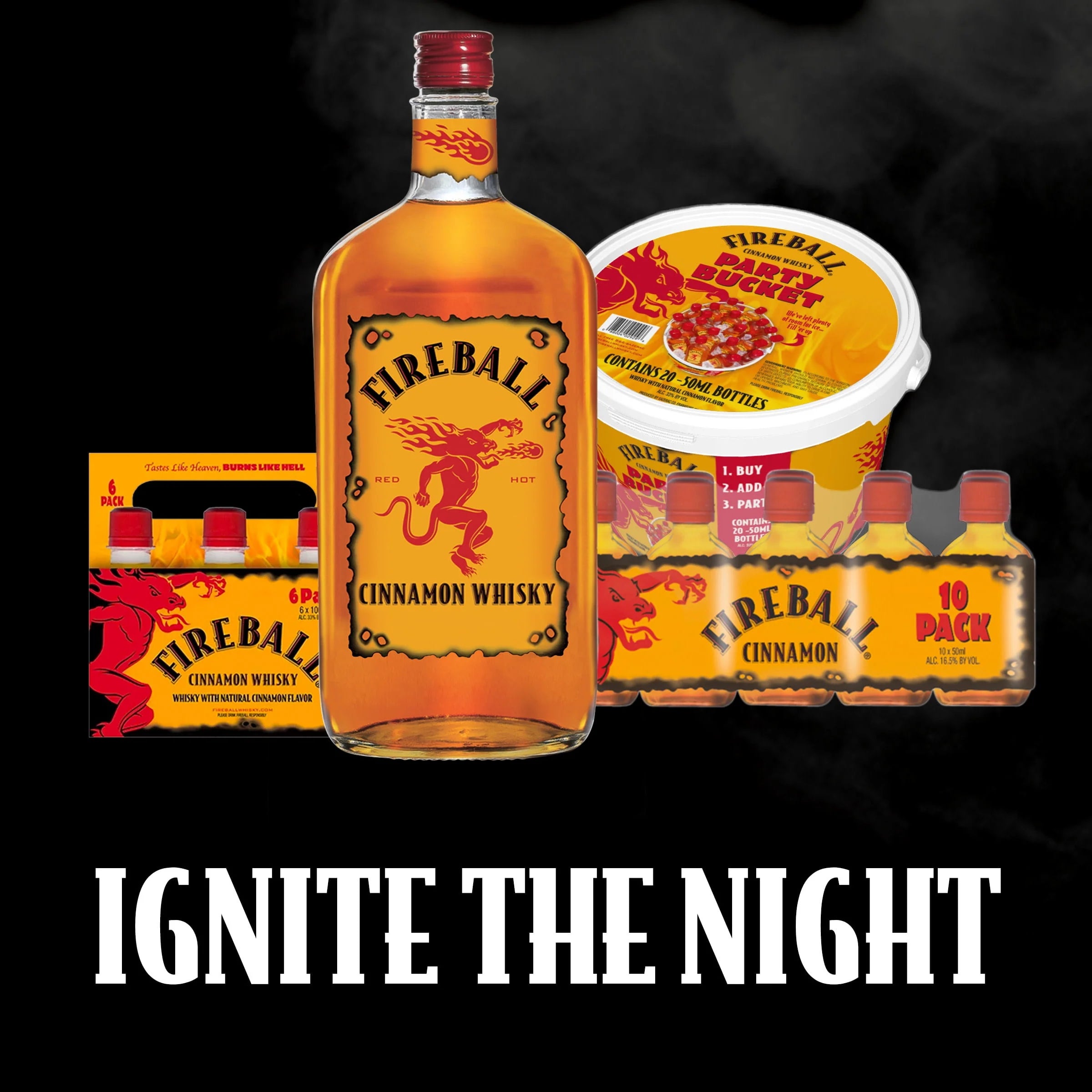 Fireball Cinnamon Whiskey, 750ml, 33% Alcohol S948953