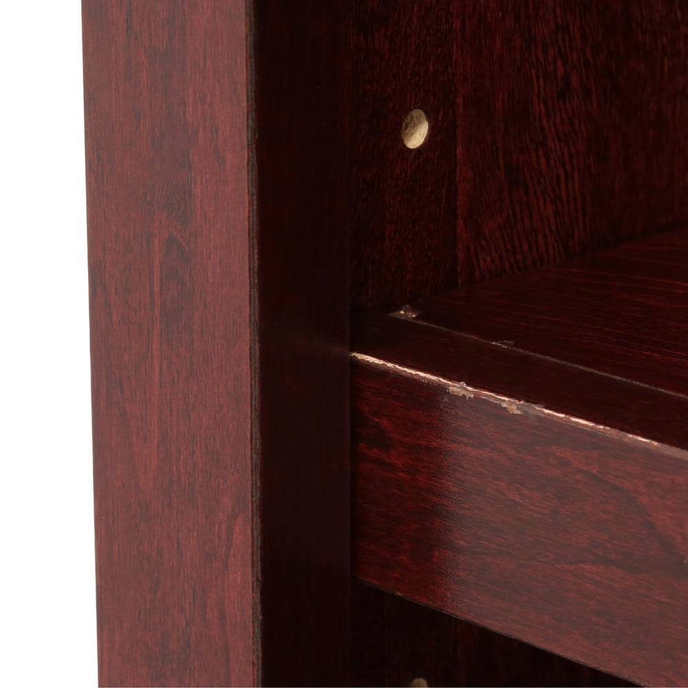 Concepts in Wood Double Wide Bookcase 6 Shelves Cherry M13472