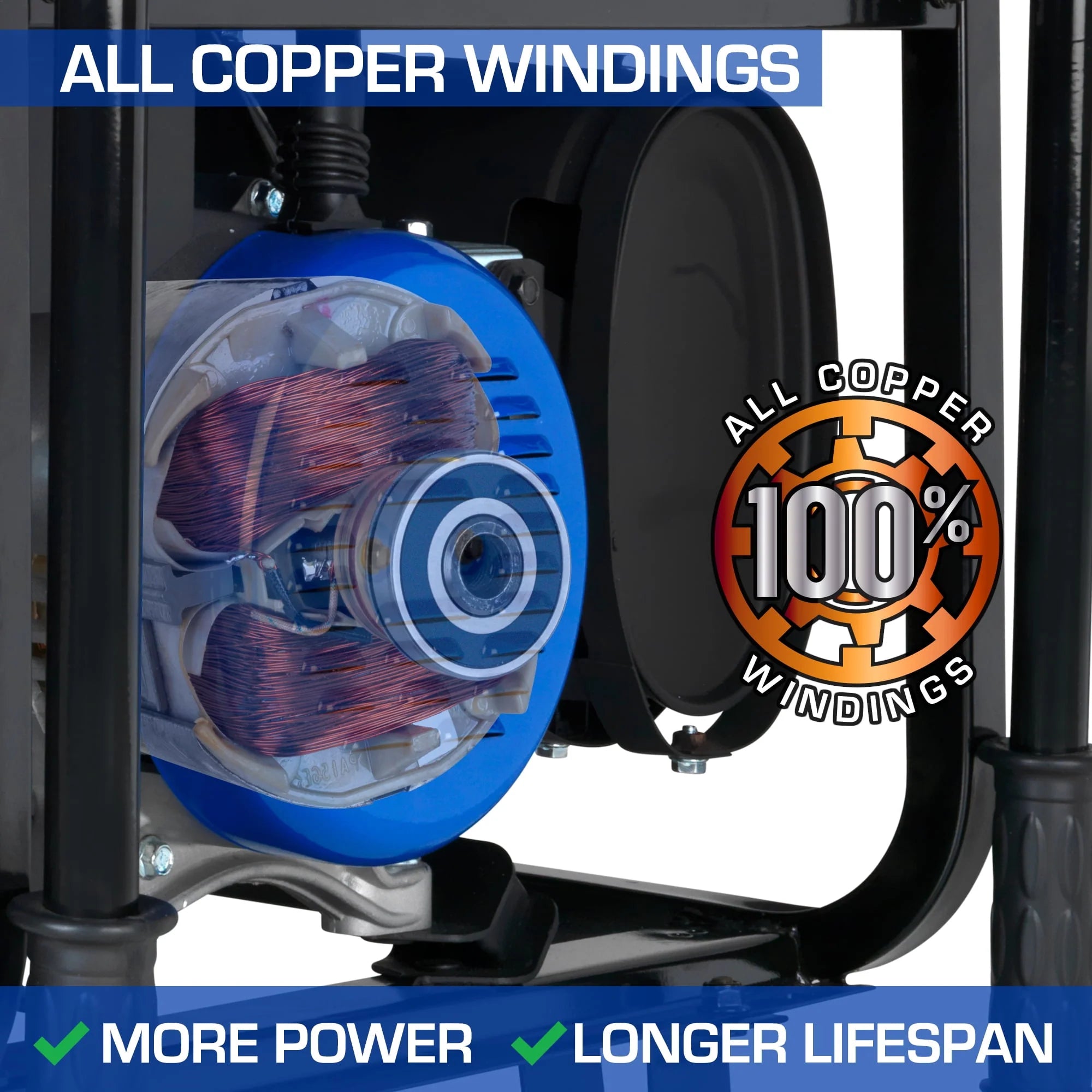 DuroMax XP13000EH 13000-Watt 500cc Portable Hybrid Generator M66675