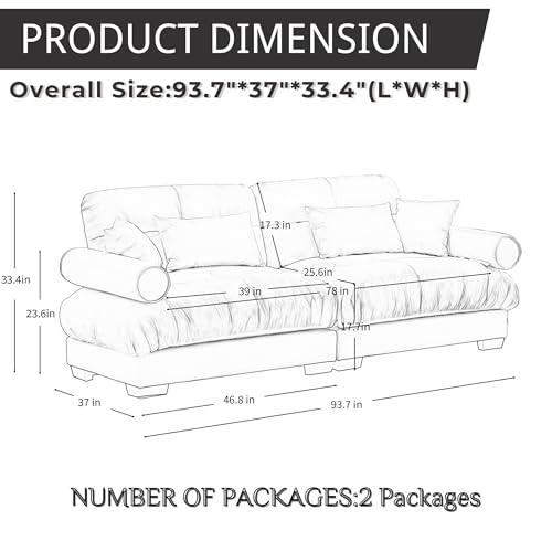 130" Modular Sectional Sofa with Movable Ottoman, Velvet Upholstered, Green Y4976