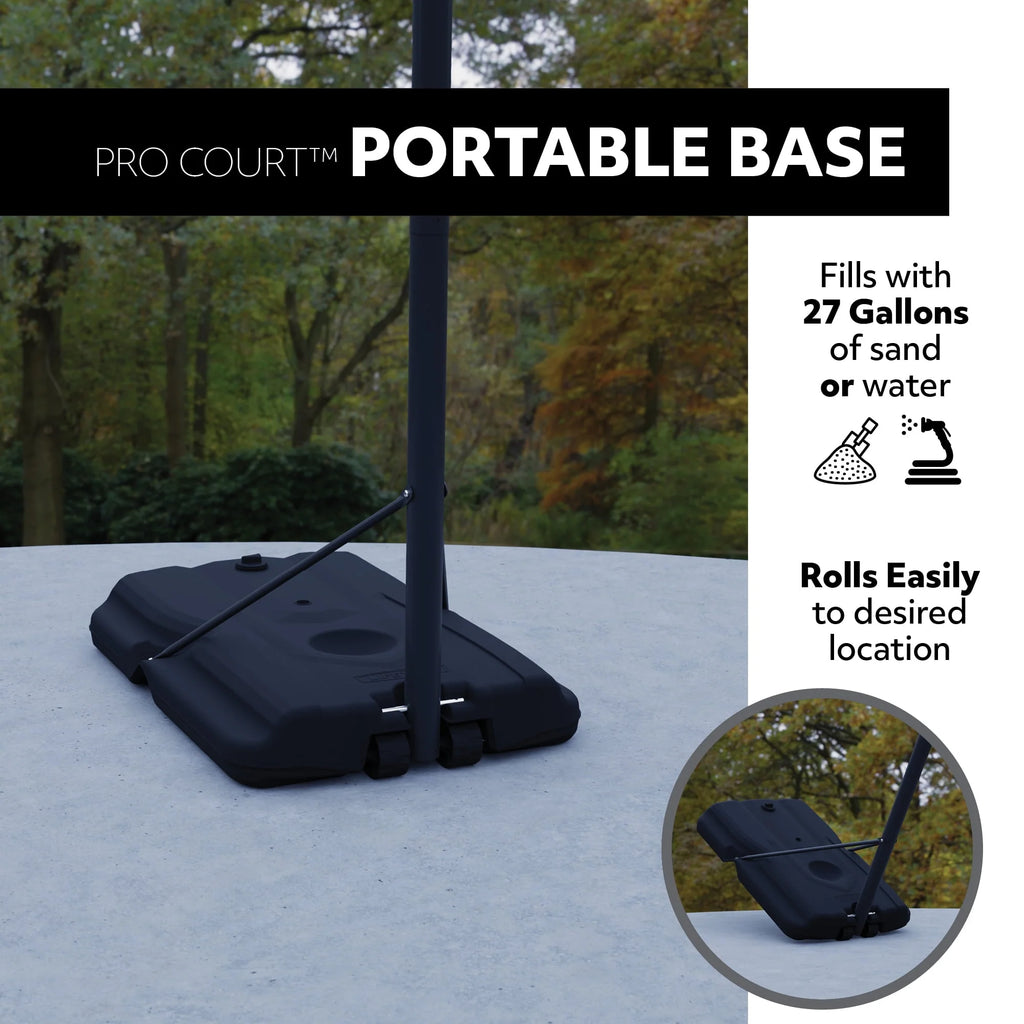 Lifetime Adjustable Portable Basketball Hoop, 44 inch HDPE Plastic Impact W285