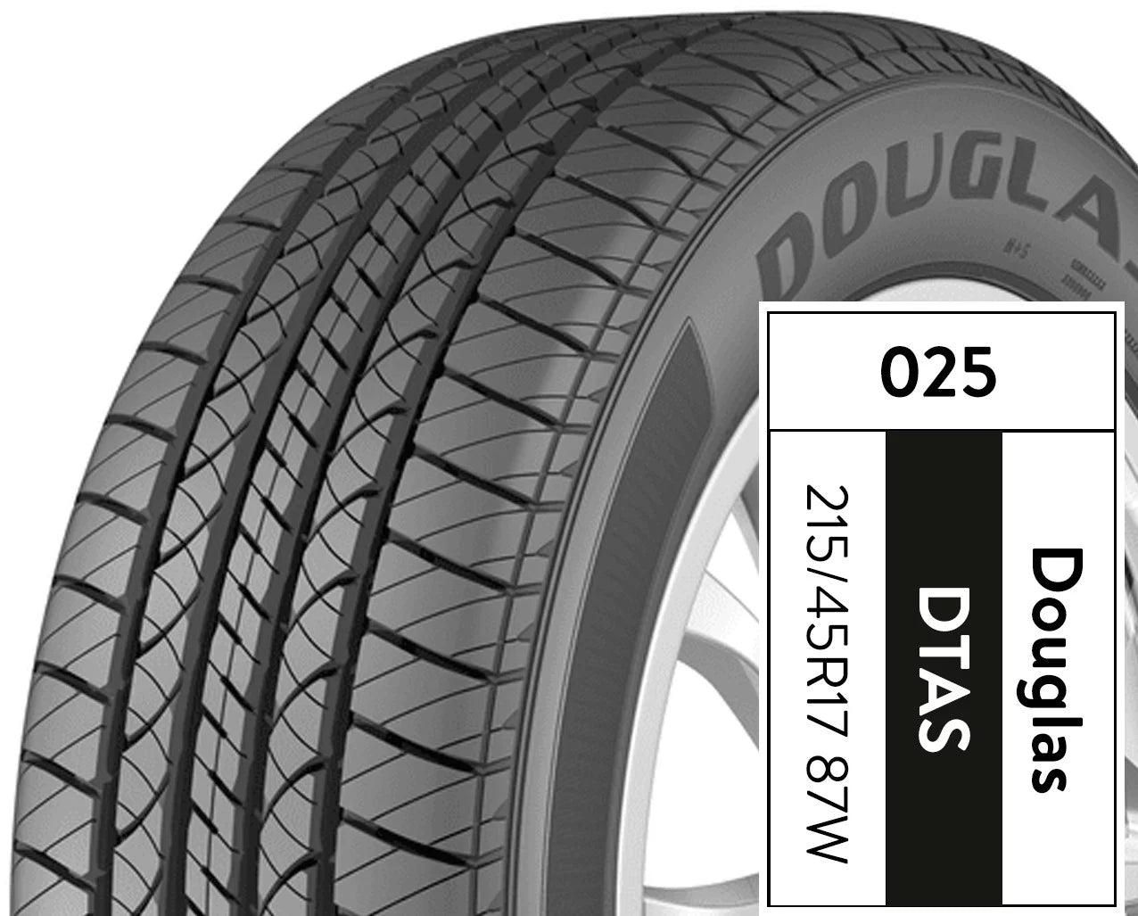 Douglas Touring A/S 215/45R17 87W All-Season Tire T9591