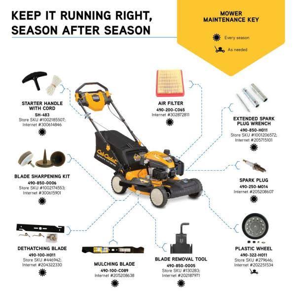 Cub Cadet SC300HW 21 in. 159cc Self Propelled Gas Lawn Mower E451351