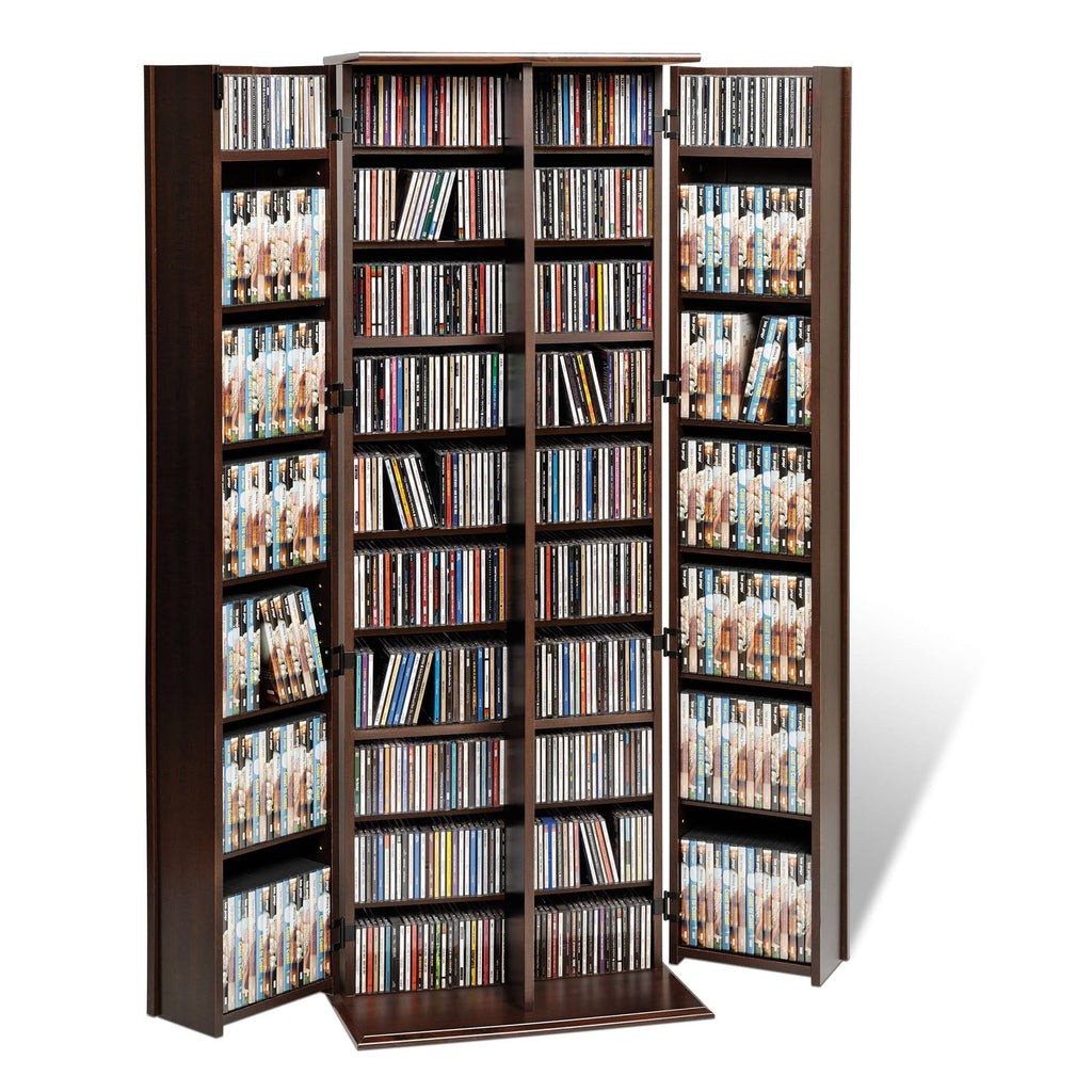 Prepac Espresso Grande Locking Media Storage Cabinet with Shaker Doors K396417