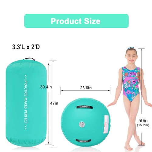 VOFiTNY Inflatable Gymnastics Air Track Tumbling Mat with Pump L674