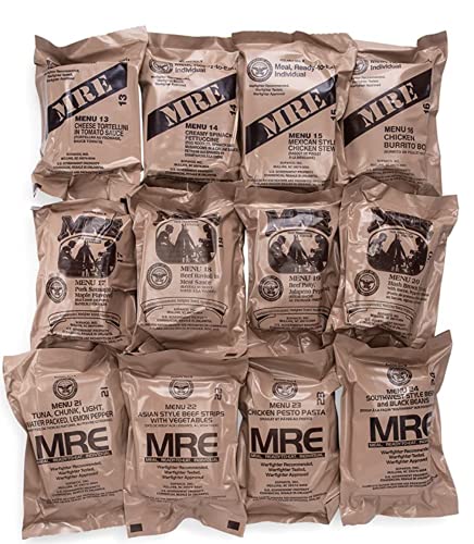 Ameriqual 24ct US Military Surplus MRE Meals Ready to Eat 2021 A+B Case Bundle X982