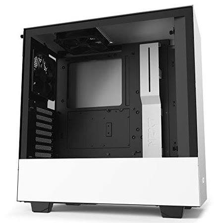 NZXT H510 - CA-H510B-W1 - Compact ATX Mid-Tower PC Gaming Case - Front I/O USB Type-C Port - Tempered Glass Side Panel - Cable M