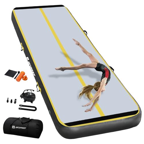 AKSPORT Gymnastics Air Mat Tumble Track with Air Pump A7907