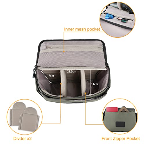Besnfoto Camera Bag Small DSLR Shoulder Bag Waterproof Crossbody W879210