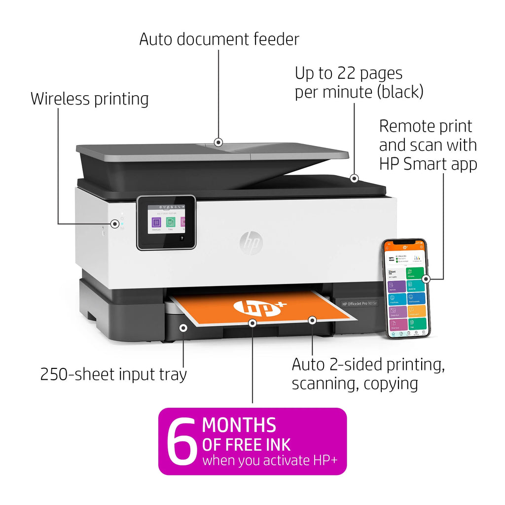 HP Officejet Pro 9015e Multifunction Inkjet Printer M283756